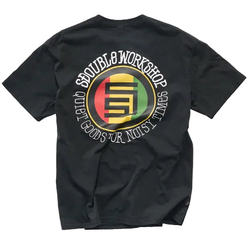 SDOUBLE Quiet Dot Tee - Overdye Black