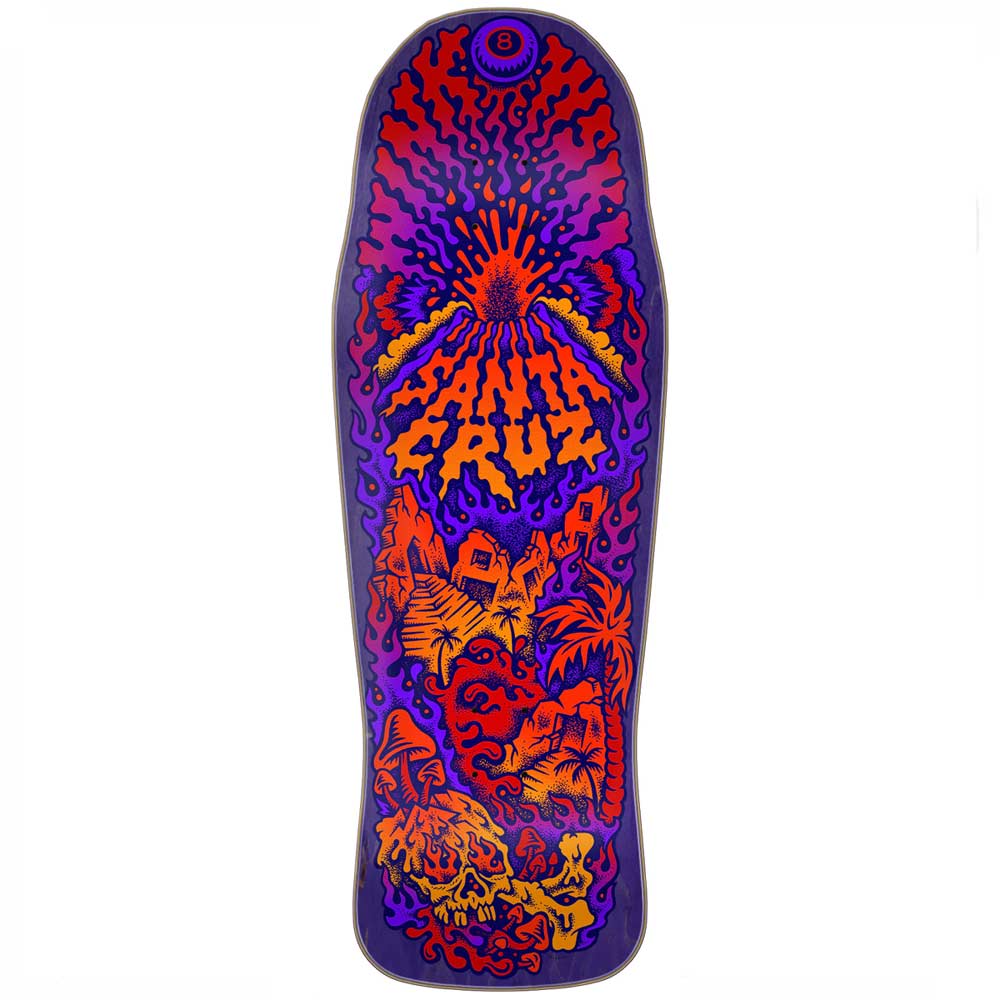 SANTA CRUZ Winkowski Volcano Shaped 10.34 X 30.54 Cruiser Deck - Purple