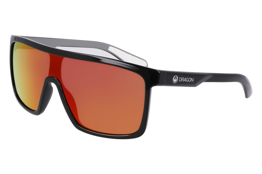 DRAGON Momentum Sunglasses - Black/Grey/LL Red Ion Polar