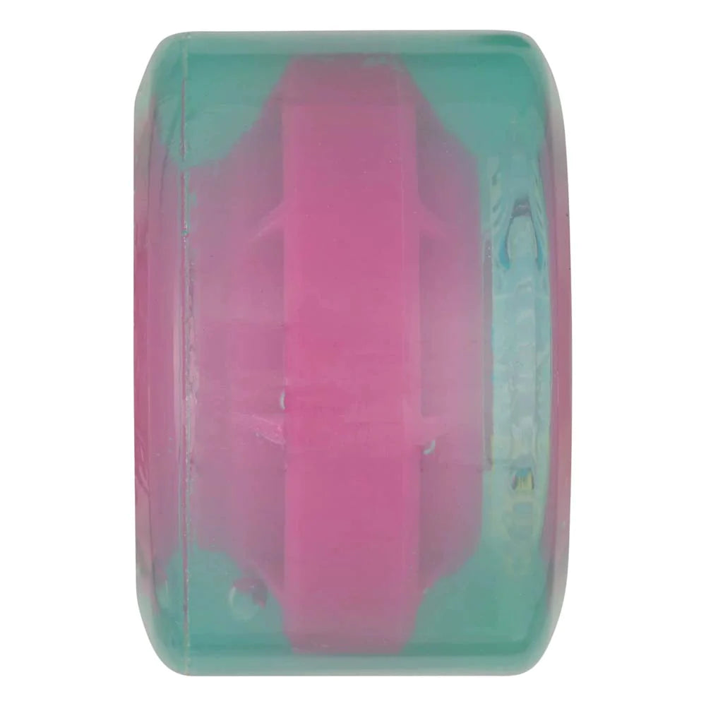 SANTA CRUZ 78A OG Slime Slimeballs 60mm Skateboard Wheels - Slime Chrome/Trans Green