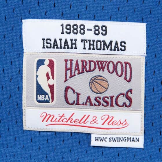 MITCHELL & NESS Detroit Pistons Thomas 11 NBA Swingman Mens Jersey - Royal Blue