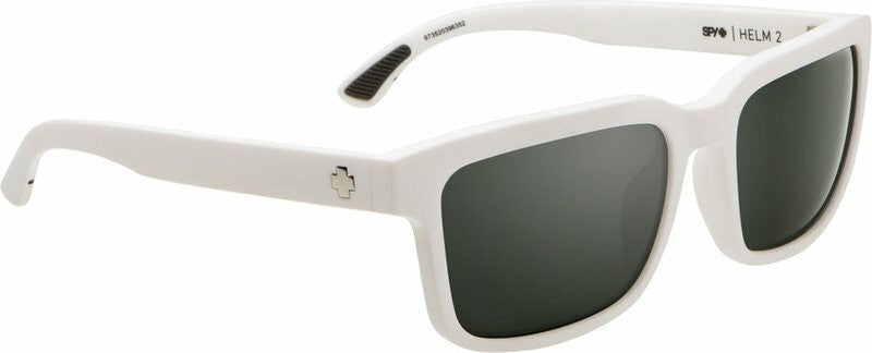 SPY Helm 2 Sunglasses - Matte White/Happy Gray Green/Silver Spectra - VENUE.