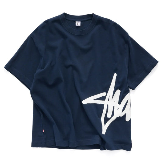 SDOUBLE Big Shawn Heavy Weight Tee - Overdye Navy