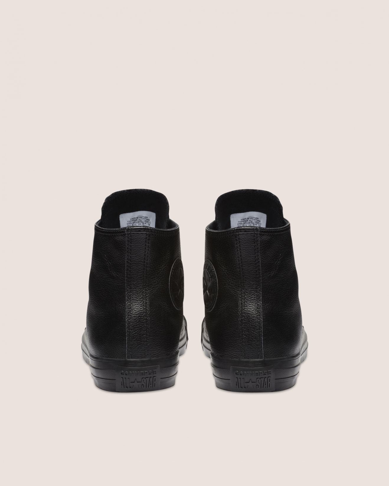 CONVERSE CT Leather Hi Shoe - Black Mono - VENUE.