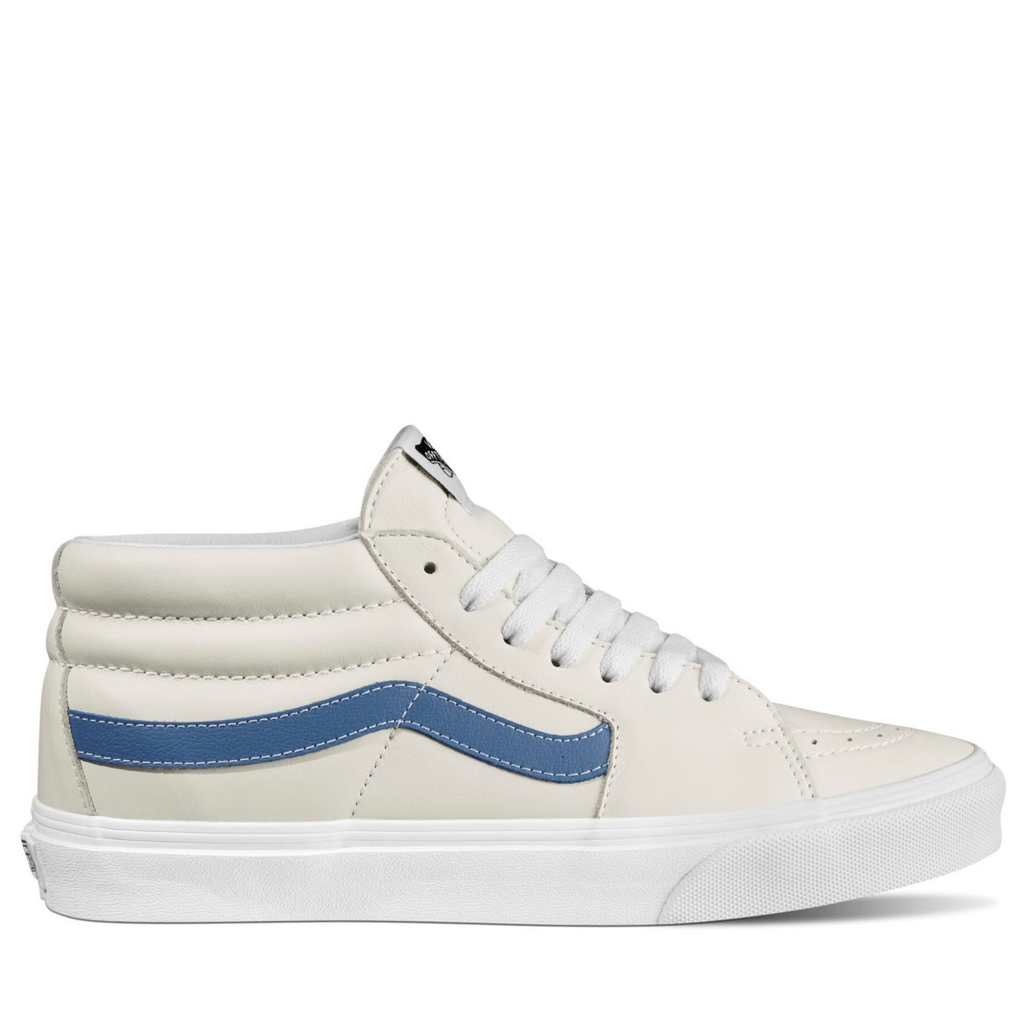 VANS SK8-Mid Shoe - Leather True White/Moonlight Blue