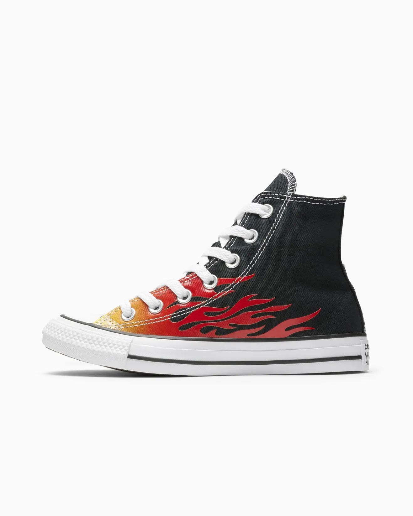 CONVERSE Chuck Taylor All Star Archive Print Hi Shoe - Black/Enamel Red/Fresh Yellow