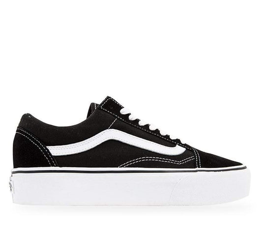 VANS Old Skool Platform Shoe - Black/White - VENUE.