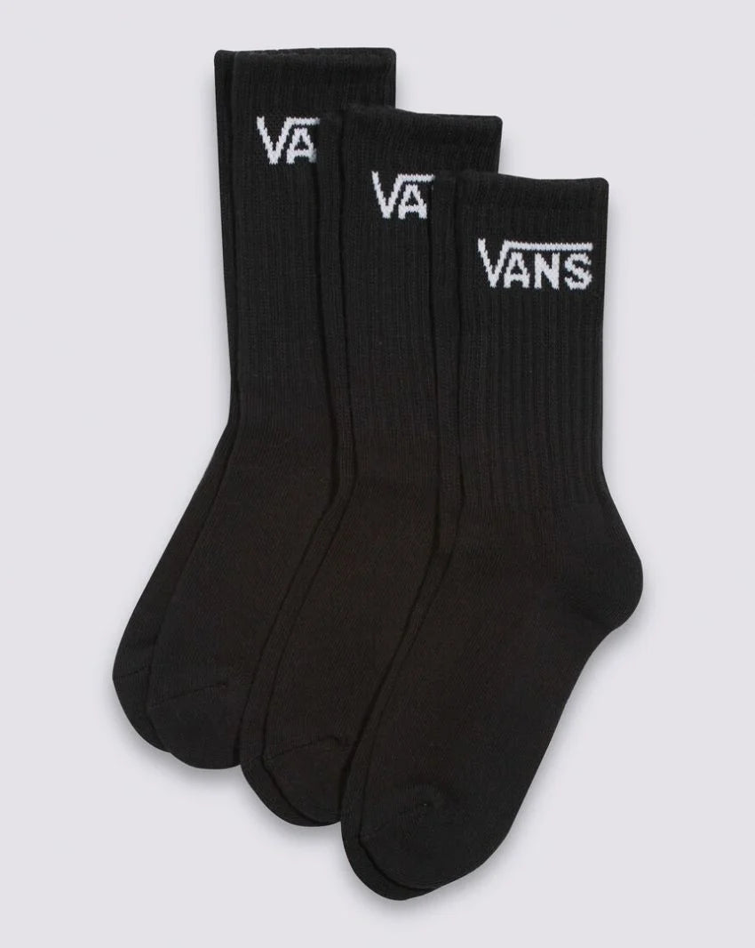 VANS Classic Crew 3pk Toddler Socks - Black