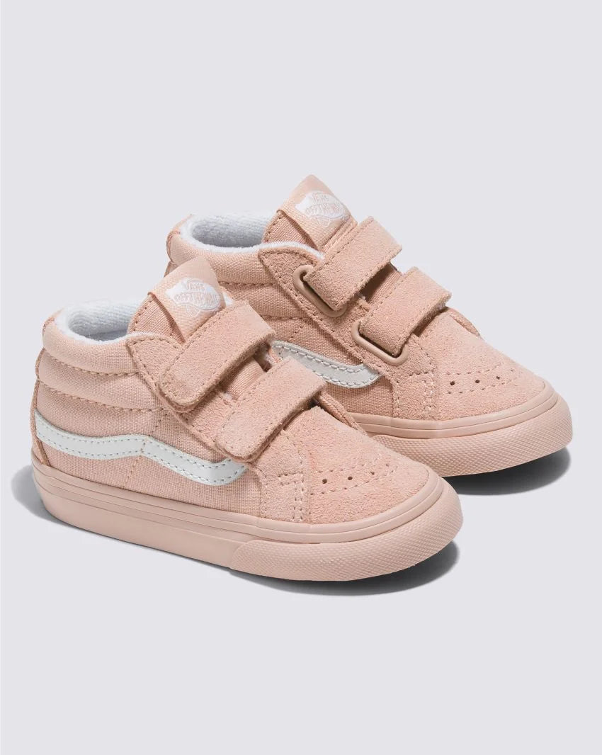 VANS Sk8 Mid Reissue V Infant Shoe Pastel Mono Rose Smoke 4 Pink