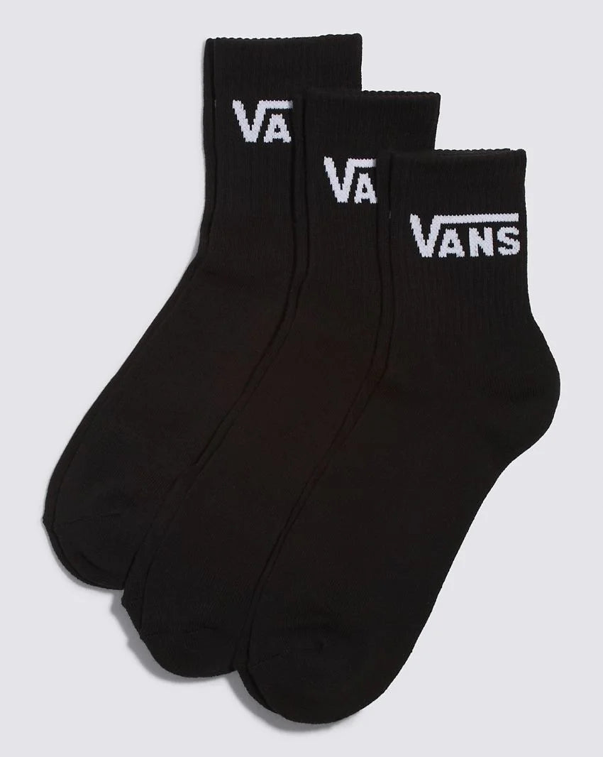 VANS Classic Half Crew 3pk Socks - Black
