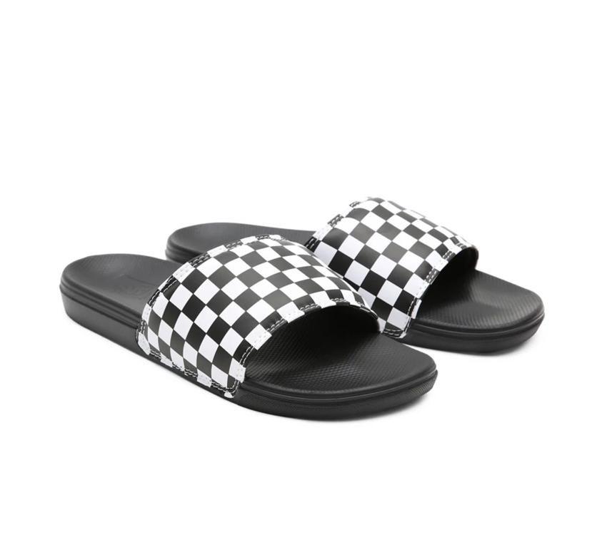 VANS La Costa Slide-Ons - (Checkerboard) True White/Black