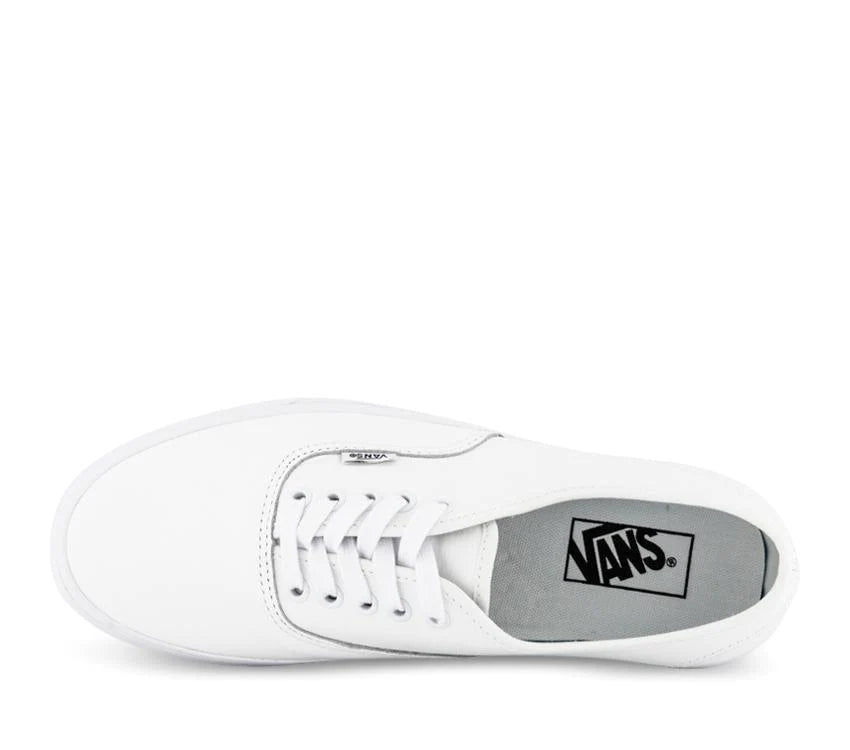 VANS Authentic Premium Leather Shoe - True White