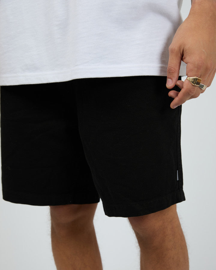 SILENT THEORY Walter Mens Shorts - Black