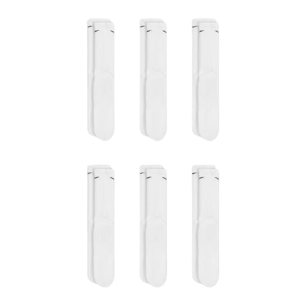 NIKE Everyday Plus Cushioned Training Crew 6pk Socks - White/Black