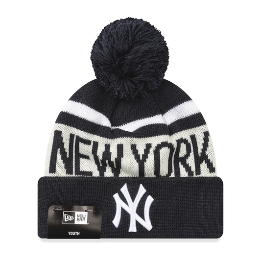NEW ERA New York Yankees Medium Knit Youth Beanie - Navy/Team Colours - VENUE.