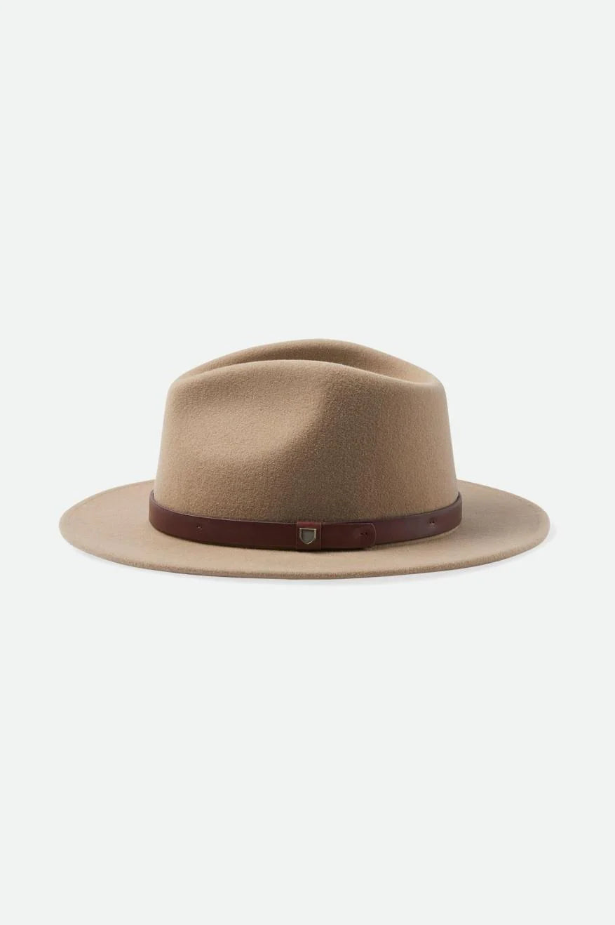 BRIXTON Messer Fedora - Heather Sand